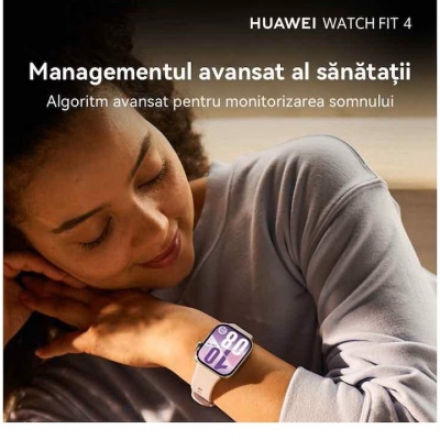 Smartwatch HUAWEI Watch Fit 4, Android/iOS, GPS, Black