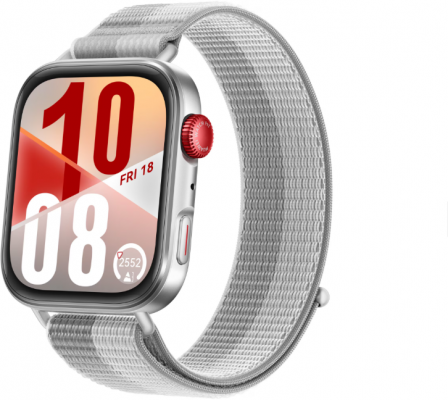 Smartwatch HUAWEI Watch Fit 4, Android/iOS, GPS, Silver Woven Strap