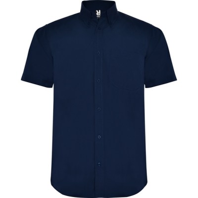 Camasa cu maneca scurta Aifos, pentru barbati, Bleumarin, Roly 