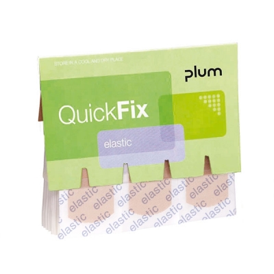 Plasturi QuickFix, set 45 bucati, textili elastici, Plum
