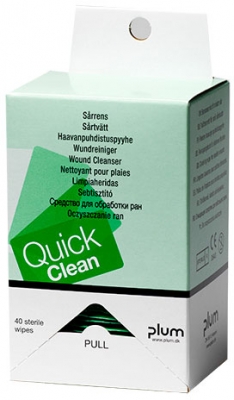 Servețele pentru curațarea ranilor QuickClean, set 40 bucati, Plum