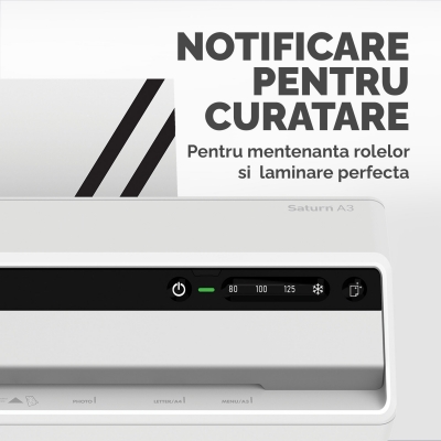 Laminator Saturn 3i, A3, 2 role, kit folii inclus, Fellowes