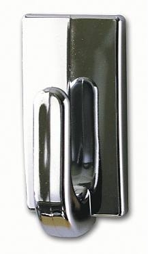 Carlig de baie clasic mic chrom 3 bucati + 4 benzi Tesa