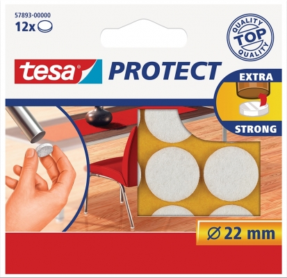 Protectii antizgarieturi 22 mm alb Tesa