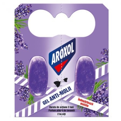 Gel antimolii lavanda 3 bucati Aroxol