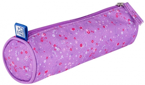 Penar Oxford floral, tip etui rotund, lila