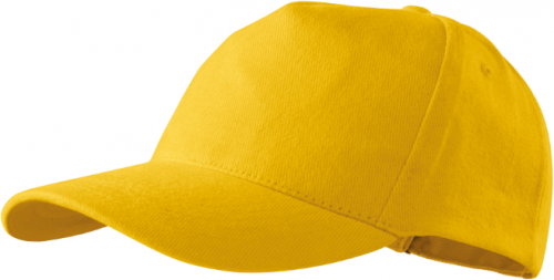 Sapca unisex, reglabila, galben, 5P, Malfini