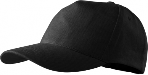 Sapca unisex, reglabila, negru, 5P, Malfini