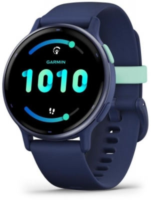 Ceas smartwatch Garmin vívoactive 5 Blue/Blue Metal