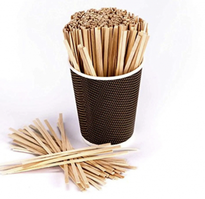 Set 1000 palete din lemn pentru cafea si bauturi calde, unica folosinta, 11 cm