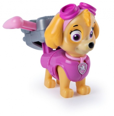 PATRULA CATELUSILOR FIGURINA DE ACTIUNE SKYE CU 2 UNIFORME SPIN MASTER