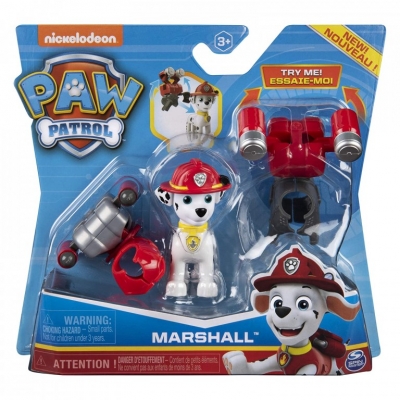 PATRULA CATELUSILOR FIGURINA DE ACTIUNE POMPIERUL MARSHALL CU 2 UNIFORME SPIN MASTER