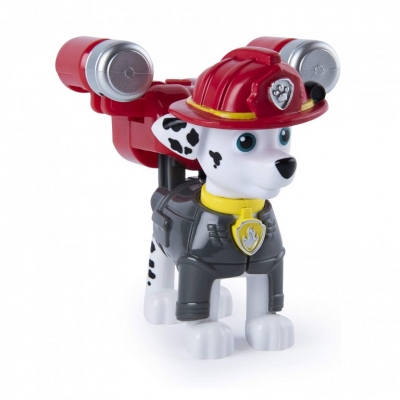 PATRULA CATELUSILOR FIGURINA DE ACTIUNE POMPIERUL MARSHALL CU 2 UNIFORME SPIN MASTER