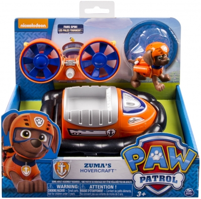PATRULA CATELUSILOR FIGURINA CU AUTOVEHICUL HOVER-UL LUI ZUMA SPIN MASTER