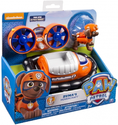 PATRULA CATELUSILOR FIGURINA CU AUTOVEHICUL HOVER-UL LUI ZUMA SPIN MASTER