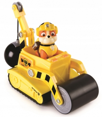 Figurina cu autovehicul Buldozerul lui Rubble Patrula Catelusilor Spin Master