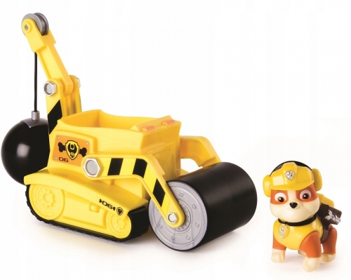 Figurina cu autovehicul Buldozerul lui Rubble Patrula Catelusilor Spin Master