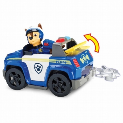 Figurina Chase cu autovehicul Paw Patrol Spin Master