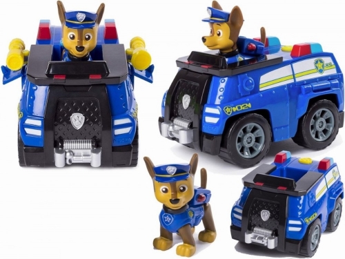 SET DE JOACA CHASE SI MASINA DE POLITIE PATRULA CATELUSILOR SPIN MASTER