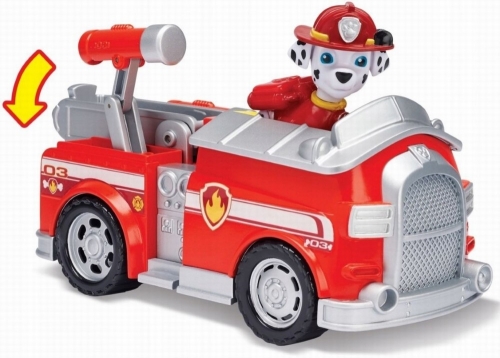 Figurina Marshall cu autovehicul Masina de pompieri Paw Patrol Spin Master