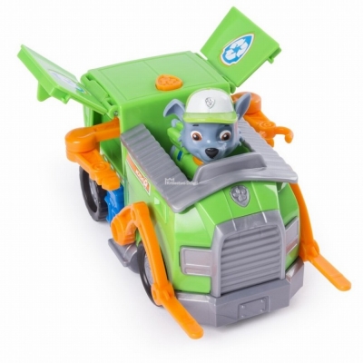 Figurina cu autovehicul Remorcherul lui Rocky Paw Patrol Spin Master