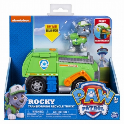 Figurina cu autovehicul Remorcherul lui Rocky Paw Patrol Spin Master