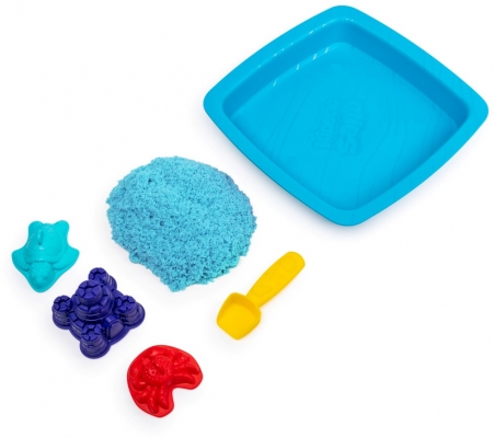 Set complet nisip kinetic, albastru Spin Master