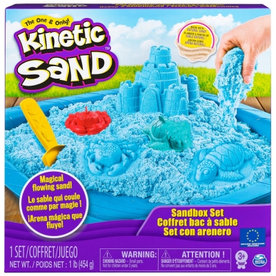 Set complet nisip kinetic, albastru Spin Master