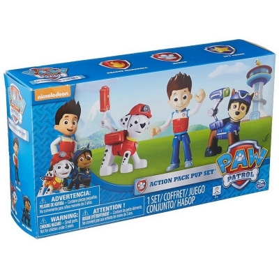 PATRULA CATELUSILOR SET 3 EROI CU RYDER MARSHALL SI CHASE SPIN MASTER