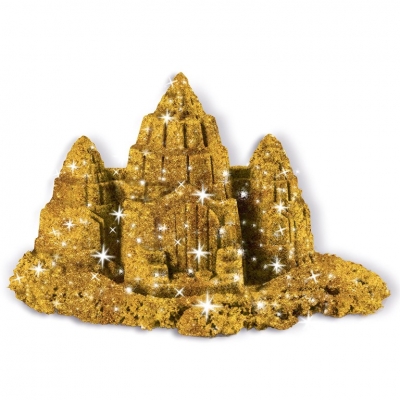 Nisip kinetic Metale si minerale stralucitoare, auriu, 454 gr Spin Master