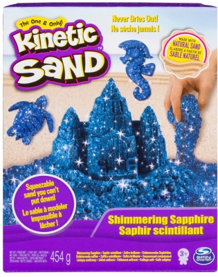 Nisip kinetic Pietre pretioase, 454 gr, albastru, Spin Master