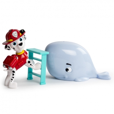 SET FIGURINE SPIN MASTER PAW PATROL MARSHALL SI BABY WHALE