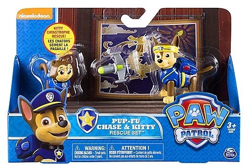SET FIGURINE SPIN MASTER PAW PATROL PUP FU CHASE SI KITTY