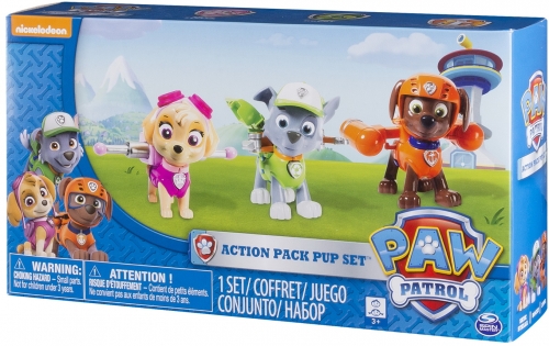PATRULA CATELUSILOR SET 3 EROI CU ROCKY ZUMA SI SKYE SPIN MASTER