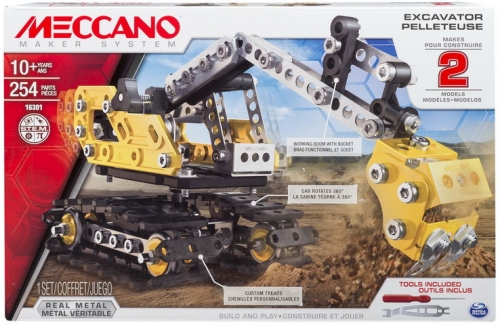 Jucarie Kit 2 In 1 Excavator Buldozer Meccano Spin Master