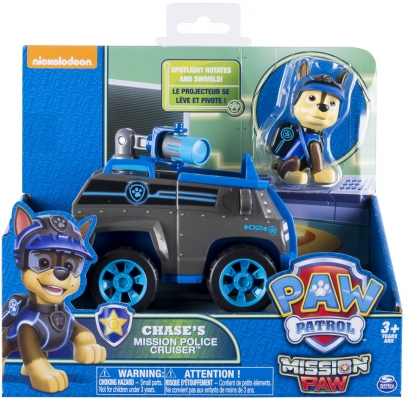 PATRULA CATELUSILOR SET MASINA DE POLITIE CU FIGURINA CHASE SPIN MASTER
