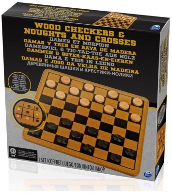 SET JOCURI CU TABLA DE LEMN CU 2 FETE SPIN MASTER