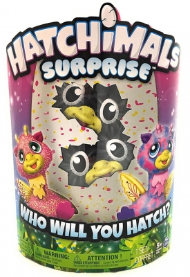 Figurine gemenii roz sau galbeni Hatchimals Spin Master