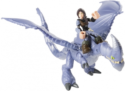 Figurina dragon cu calaret Heather si Windshear Spin Master