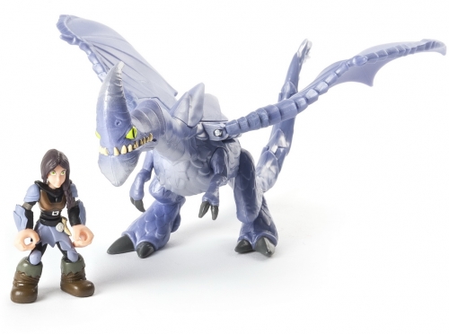 Figurina dragon cu calaret Heather si Windshear Spin Master
