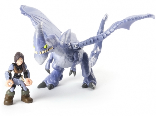 Figurina dragon cu calaret Heather si Windshear Spin Master