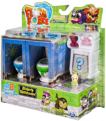 Set figurine Flush Force, 2 toalete, 8 buc/set Spin Master