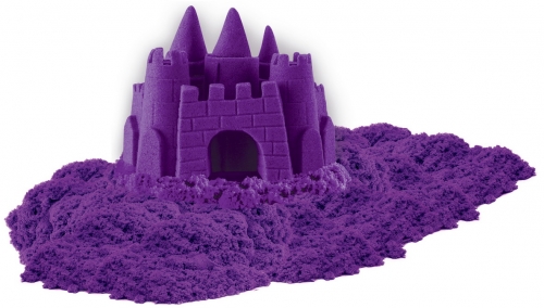 Nisip Kinetic Sand Deluxe, 680 gr, mov neon, Spin Master