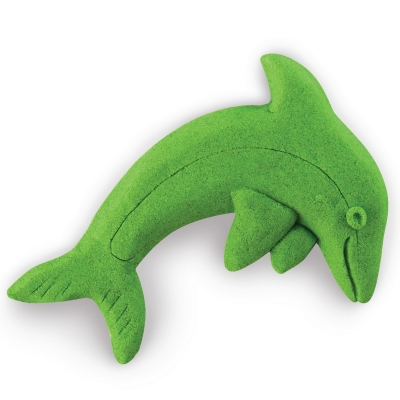 Nisip Kinetic Sand Deluxe, 680 gr, verde neon, Spin Master