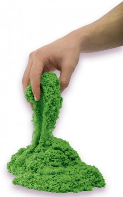 Nisip Kinetic Sand Deluxe, 680 gr, verde neon, Spin Master