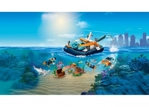 Barca pentru scufundari 60377 LEGO City