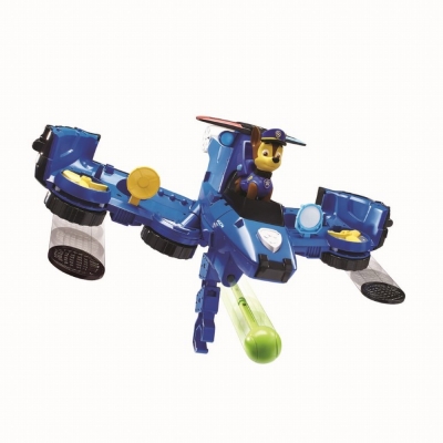 SET DE JOACA VEHICUL TRANSFORMABIL 2 IN 1 CHASE FLIP AND FLY PATRULA CATELUSILOR SPIN MASTER