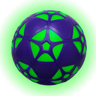 Minge fotbal Reactorz cu lumina reactiva, marimea 4, mov Spin Master