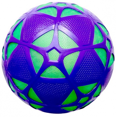 Minge fotbal Reactorz cu lumina reactiva, marimea 4, mov Spin Master