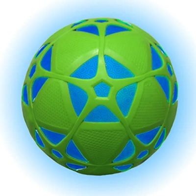 Minge fotbal Reactorz cu lumina reactiva, marimea 4, verde Spin Master